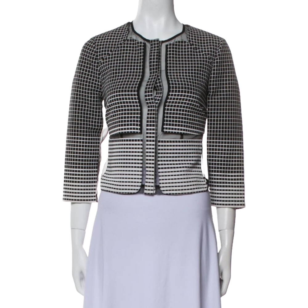 Per Se Evening Suit Jacket Sheer Size 8